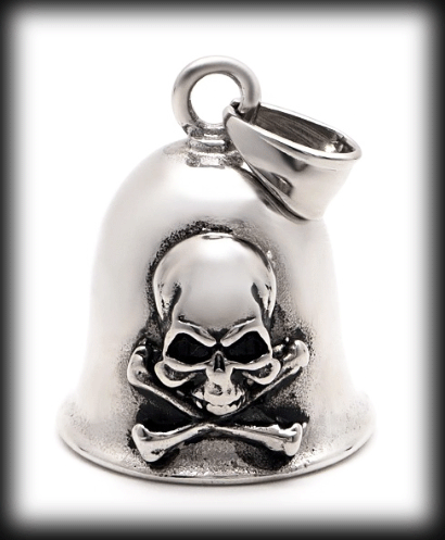 Angel bell / Guardian bell smycke med dödskalle i rostfritt stål., DSLP1132