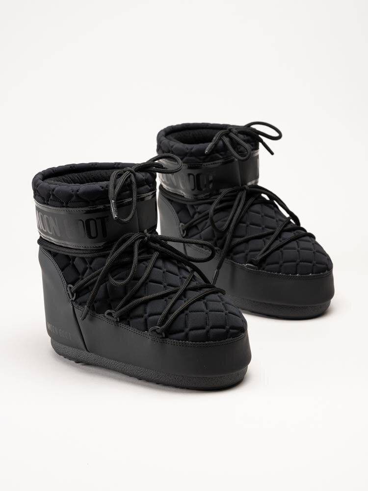 Moon Boot - Icon Low Quilt - Svarta vinterboots i quiltad textil storlek 39/41 (39/41)