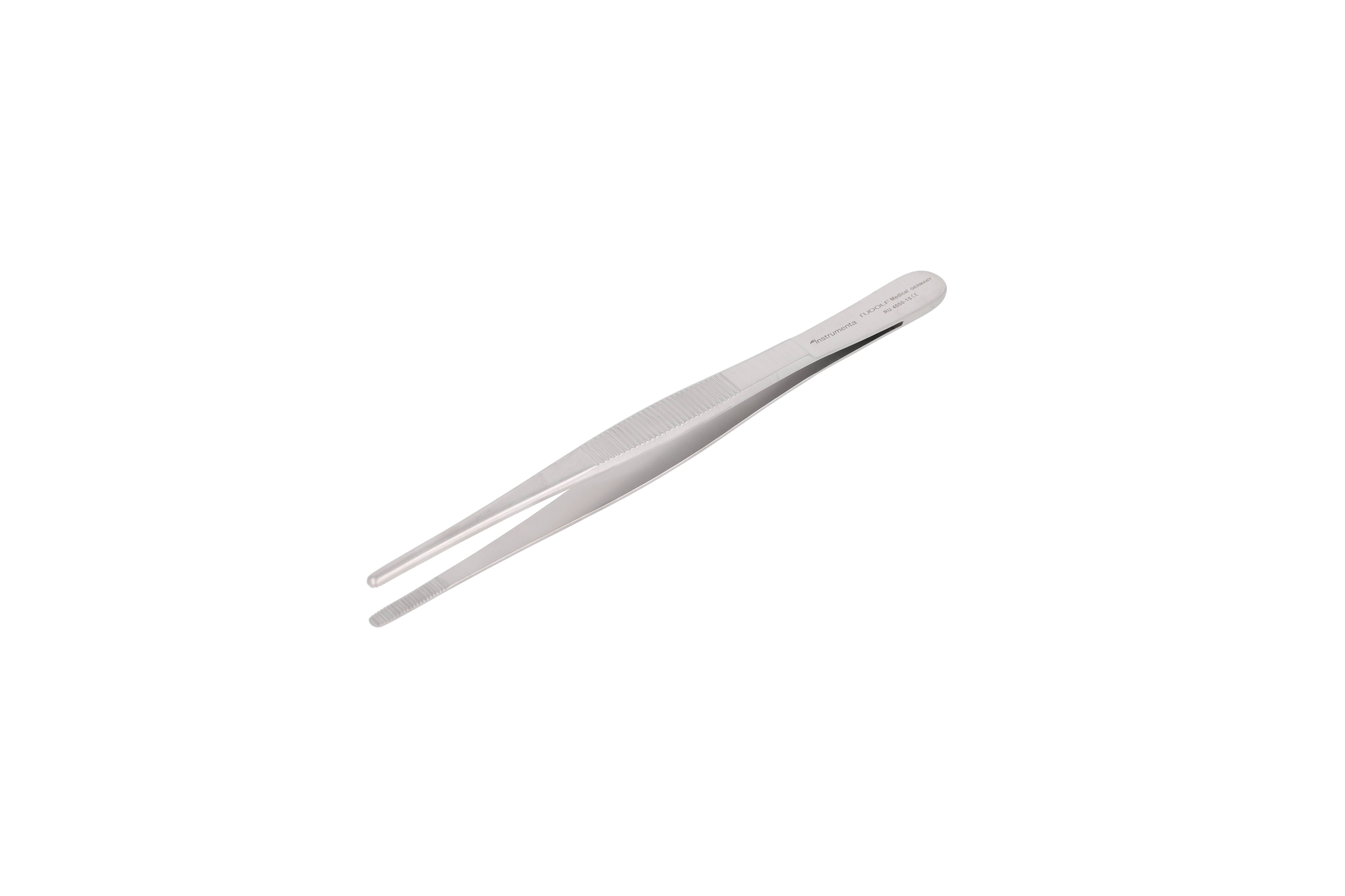 Pincett anatomisk 15cm rund spets