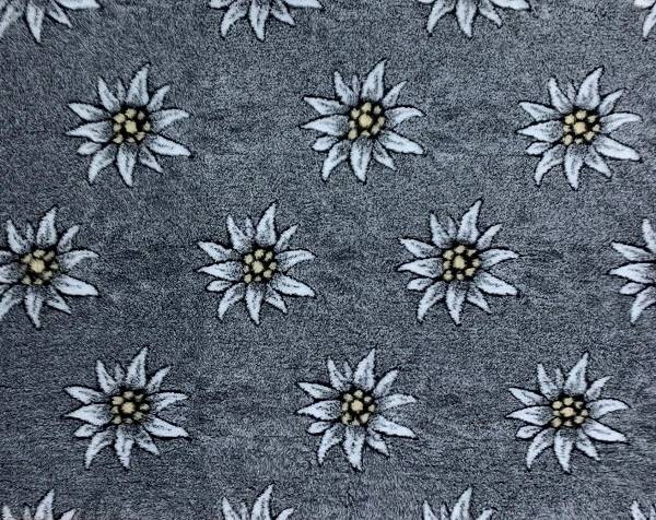 Vetbed Edelweiss gråmelerad - Vita blommor