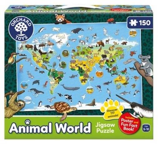 Pussel 150 bitar, animal world