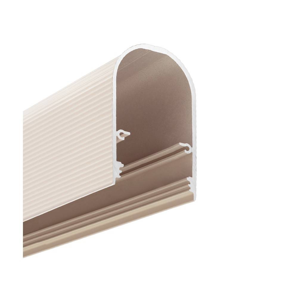 2m aluprofil NAMI23 CD-9 - Beige lakeret, påbygning, LED skinne