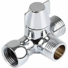 Solid Messing 3-vejs Ventil, 3-vejs Aflederventil, 3-vejs Bruser Aflederventil, G1/2\" T-Adapter Ventil, til Bruser, Håndbruser og Aflederbruser...