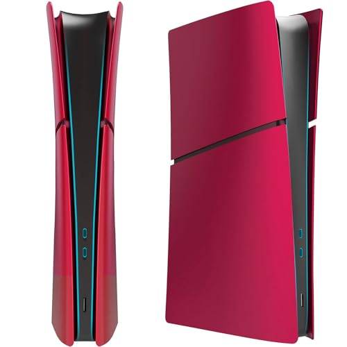 ElitePlay Volcanic Red PS5 Digital Slim Faceplate Cover Ersättningsplattor Skal för Playstation 5 Slim Model Digital Edition