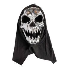 Sølv Skelet Monster Maske