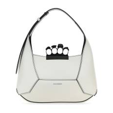 Alexander McQueen, Taske, Dame, Hvid, ONE SIZE, Smykkede Hobo Tasker