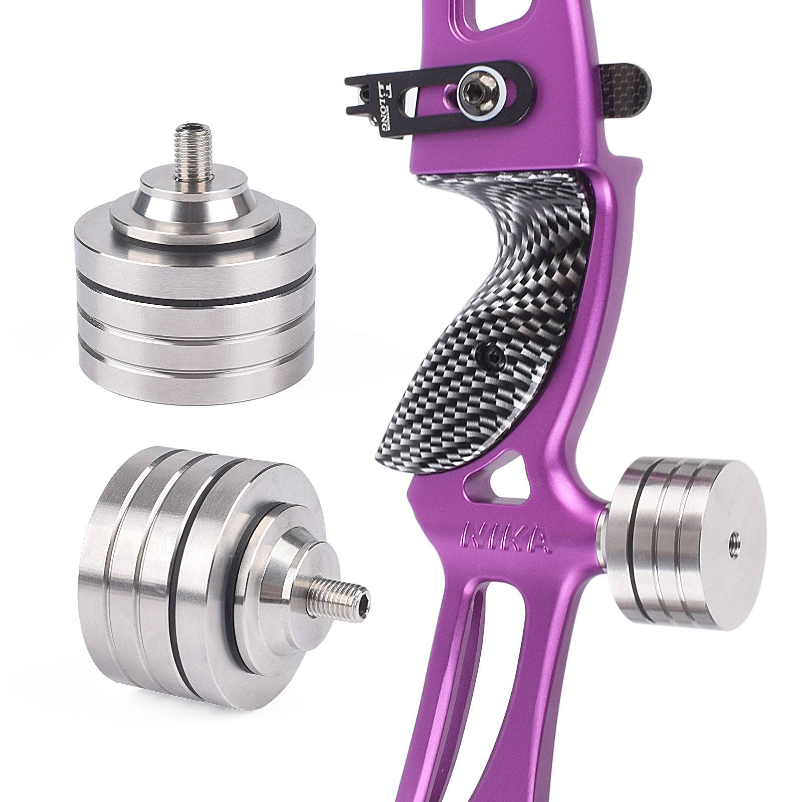 Archery Stabilizer Weight Stainless Steel Counterweight for Bare Bow for Compound Bow Shooting  Hunting Accessories