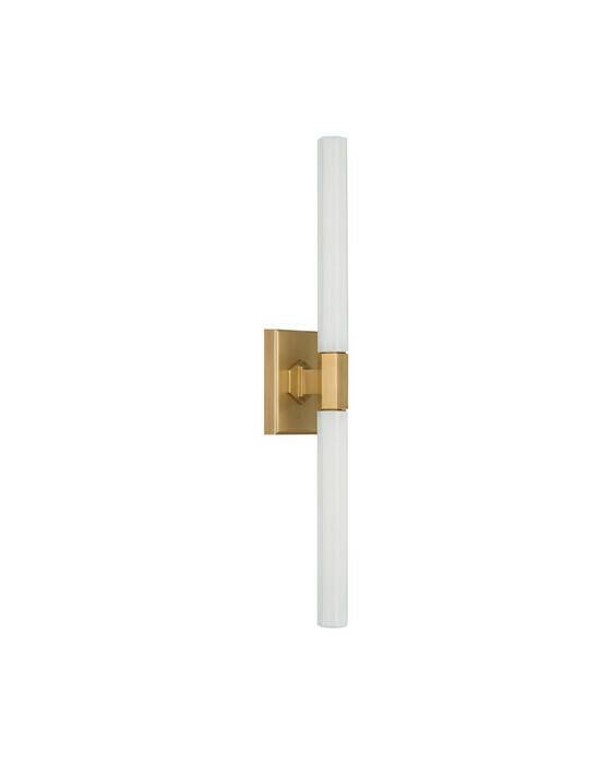 Visual Comfort Hawthorne 20" badrumsbelysning dubbel mässing - Guld / Brun