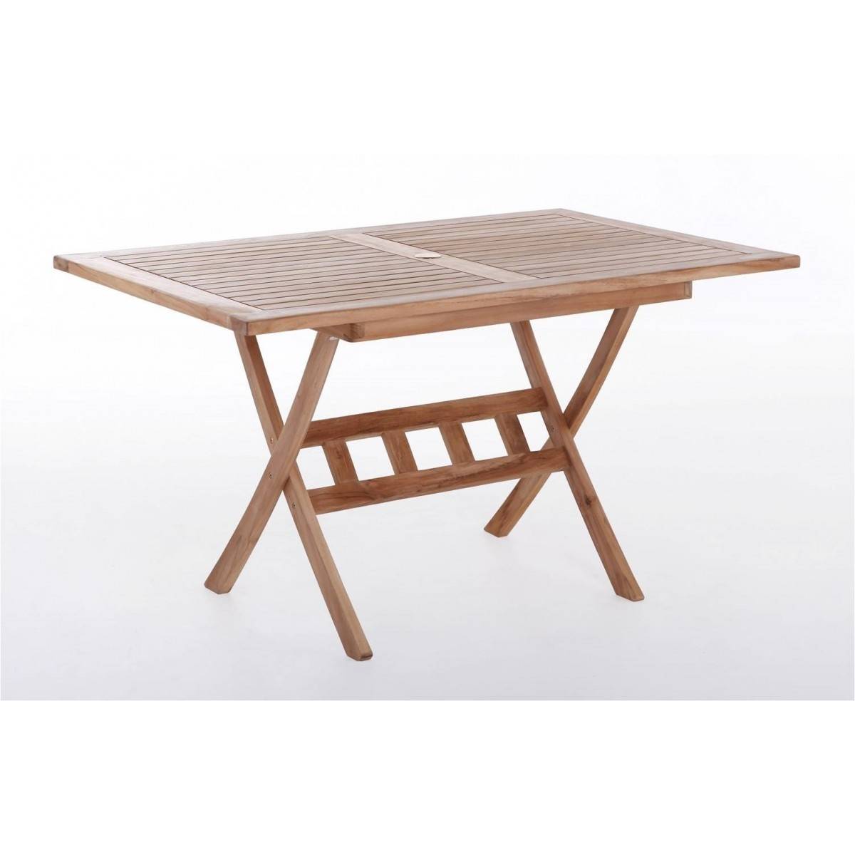 TEAK Havemøbelsæt mondena bord 85 x 135 cm med 4 stole med armlæn