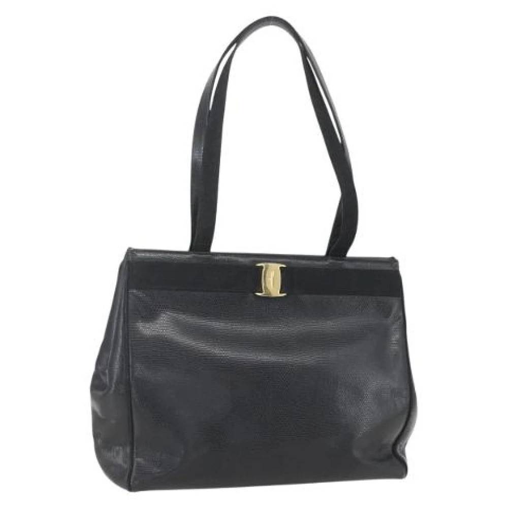 Salvatore Ferragamo Pre-owned - Pre-owned Läder Axelremsväska Vintage - Dam - ONE Size - Läder