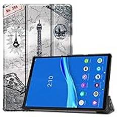 Wuzixi fodral till Lenovo M10 Plus TB-X606F surfplattefodral, premium läderflik surfplattefodral, ultratunn och lätt, fodral för Lenovo M10 Plus TB-X606F surfplatta., Lenovo M10 Plus TB-X606F, 02