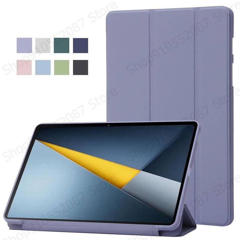 For Poco Pad M1 Case 12.1 inch Trifold PU Leaher Soft Back Stand Tablet Coque For Poco Pad M1 12.1 Case Cover Funda