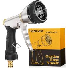 FANHAO Metallsprutpistol Gardena-pistol, robust högtrycksmunstycke med 7 spraymönster för växtbevattning, bil- och husdjurstvätt, trottoarrengöring