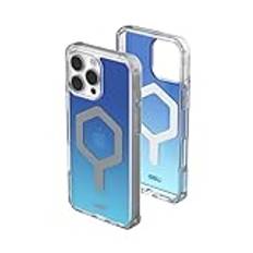 URBAN ARMOR GEAR UAG [begränsad utgåva] designat för iPhone 16 Pro Max fodral 6,9 tum Plyo – kompatibel med MagSafe-laddning, robust anti-gulning, transparent militärklassad skyddsfodral, blå ombre