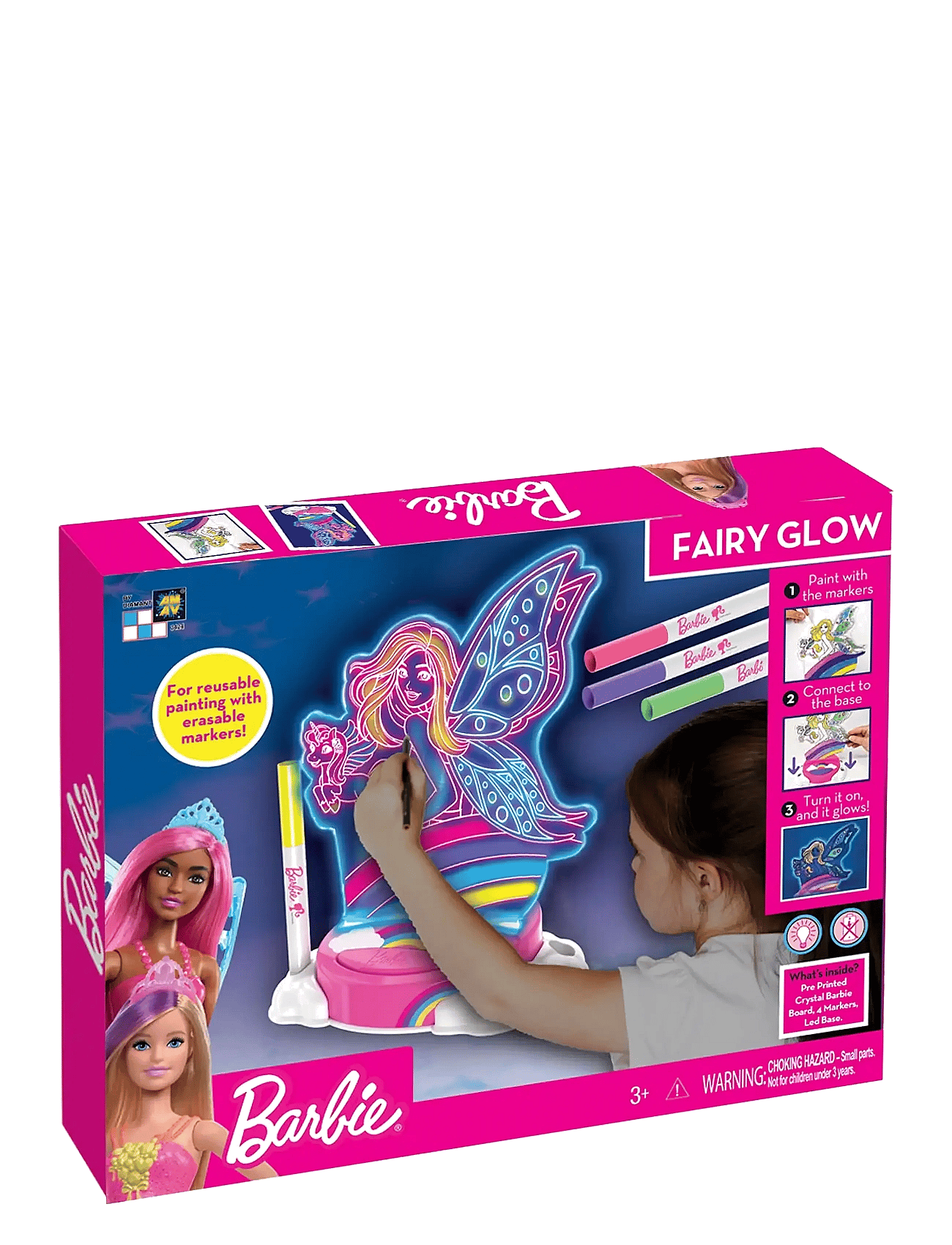 Barbie Barbie Night Lamp/Decoration - Fairy Paint N Lite - Multi/patterned - 34.5X4.5X24.5