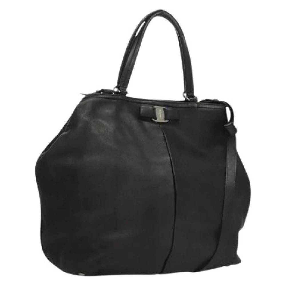 Salvatore Ferragamo Pre-owned - Pre-owned Läder Axelremsväska Vintage - Dam - ONE Size - Läder