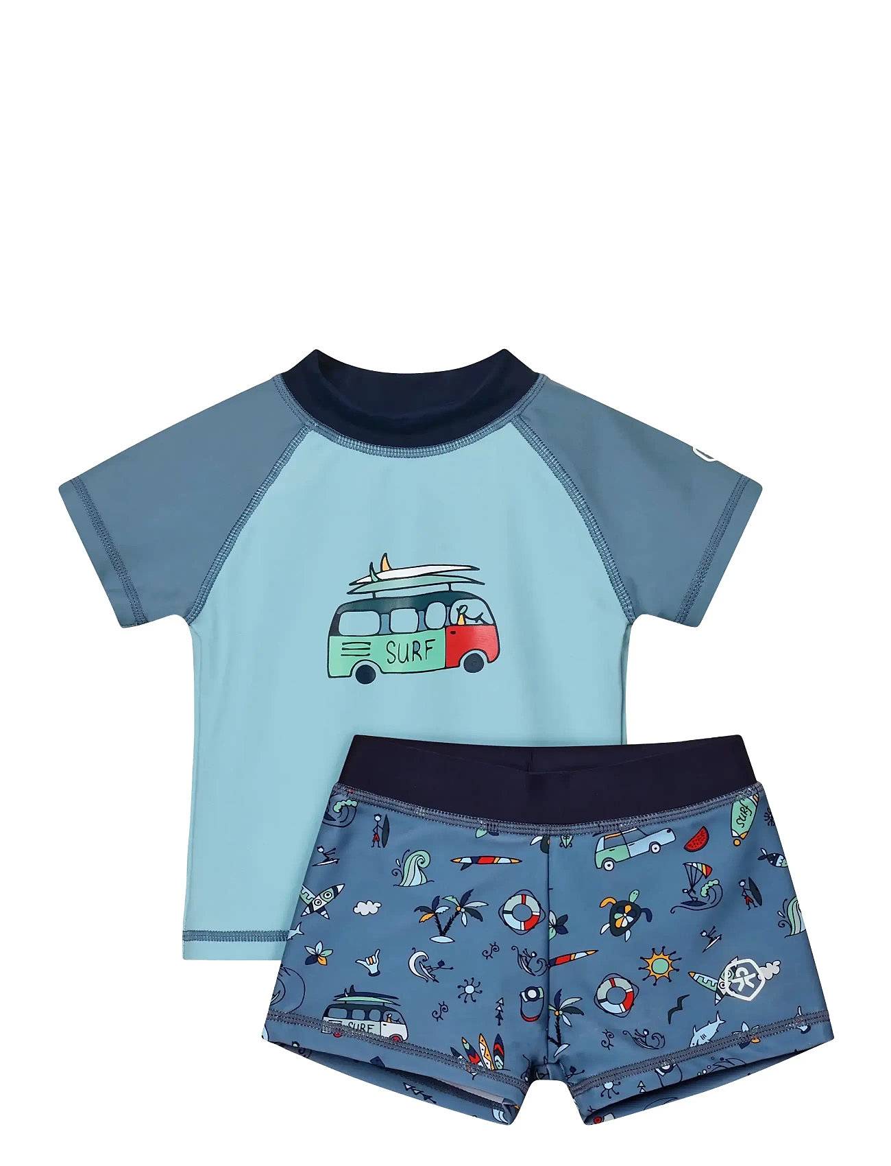 Color Kids Baby T-Shirt Set S/S - Blue - 104