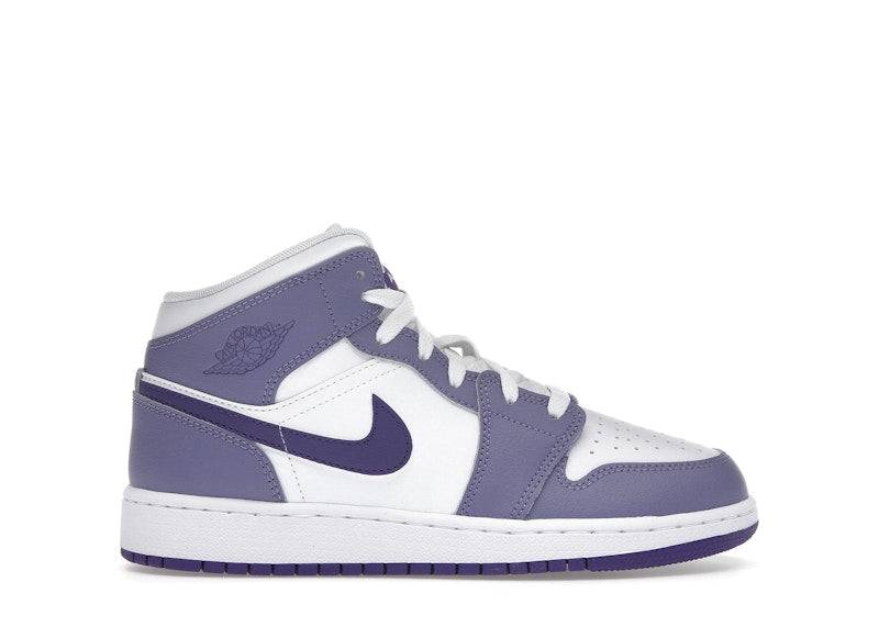 Jordan 1 Mid Dusty Amethyst White Court Purple (GS) - 35.5 / Standard