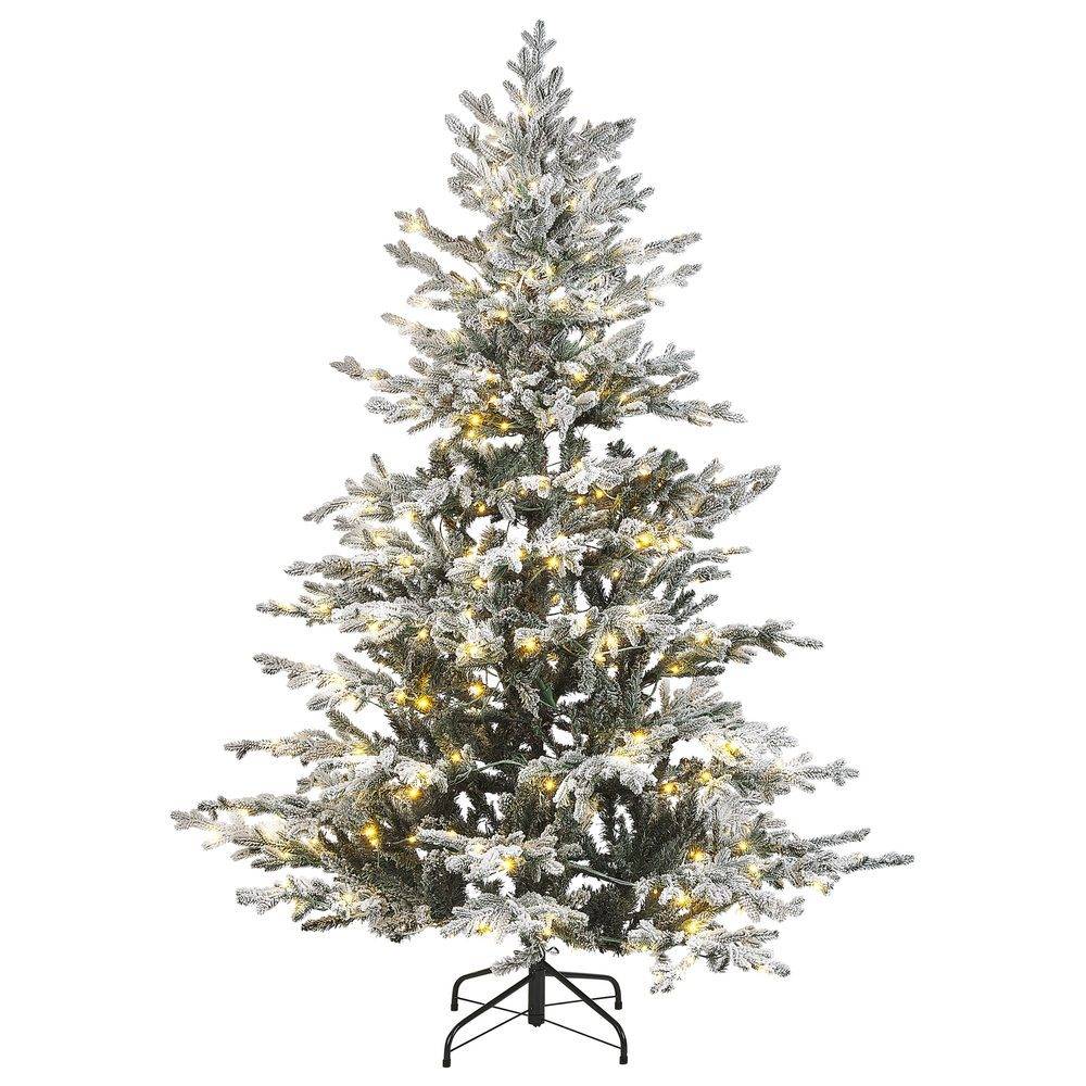 Konstgjord Snöig Julgran Brisco - 131x115x180 cm Plastgran