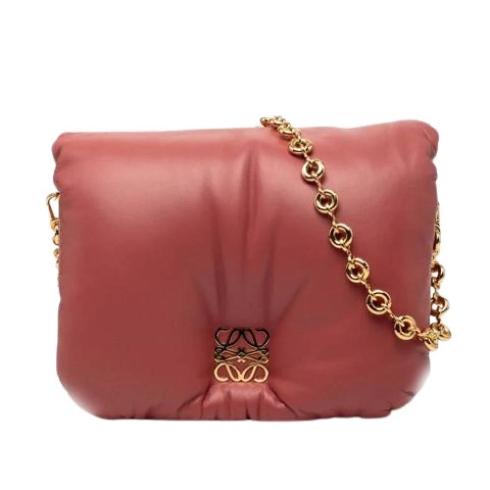 Loewe Pre-owned Pre-owned Skuldertaske - Vintage - Dame - Lyserød - ONE SIZE - Uld