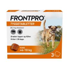 Frontpro Hund Tyggetablet 4-10kg - Frontpro - 28,3 mg - Veterinær lægemiddel