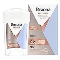 Rexona Maximum Protection Antiperspirant Deo Stick för effektivt skydd mot kraftig svettning Clean Scent skyddar mot svett och dålig lukt i 96h 6x45 ml