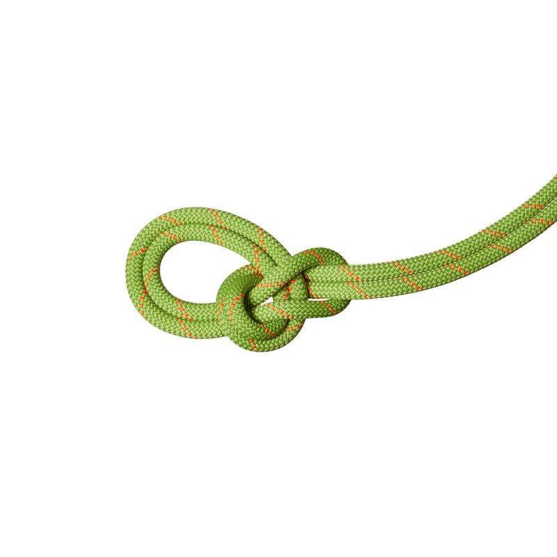 Mammut 9.8 Crag Recycled Classic - Klätterrep Golf / Vibrant Orange 40 m