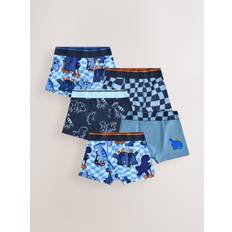 Next Dino Checkerboard Pattern Trunks 5 Pack (1.5-16yrs)