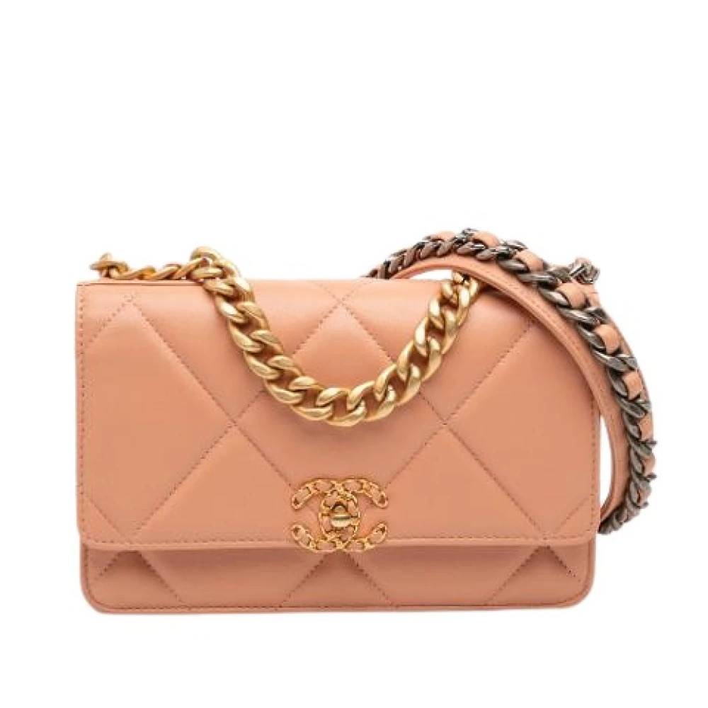 Chanel Vintage Pre-owned Satchel - Vintage - Dame - Lyserød - ONE SIZE - Uld