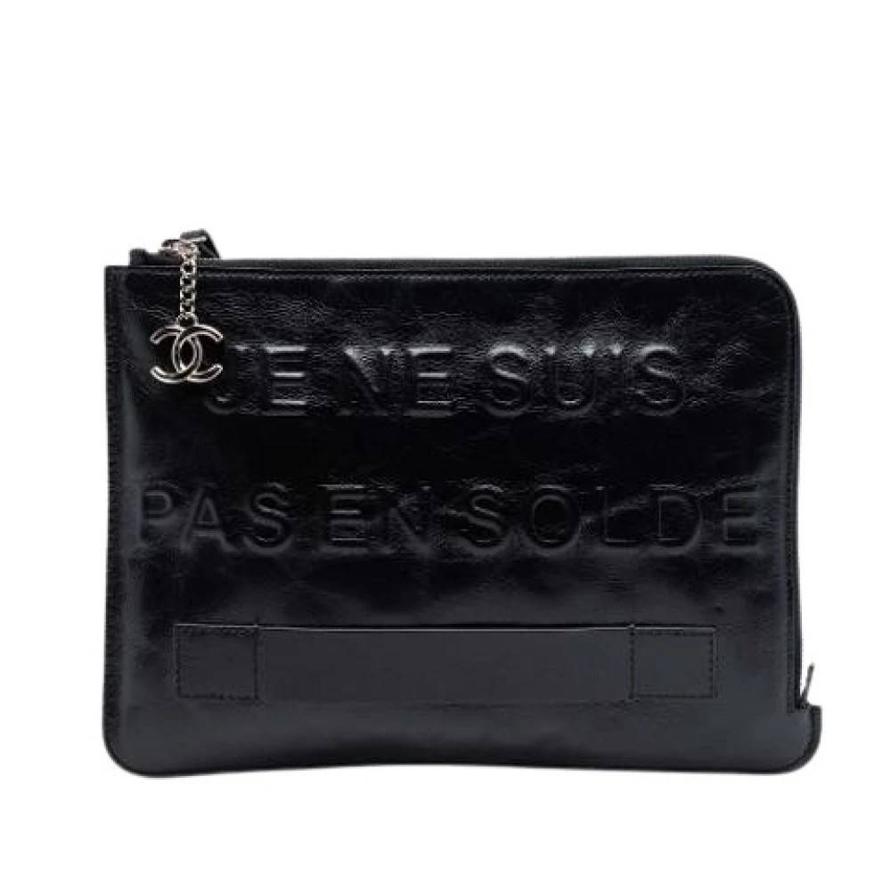 Chanel Vintage Pre-owned Vintage Clutch - Vintage - Dame - Sort - ONE SIZE - Læder