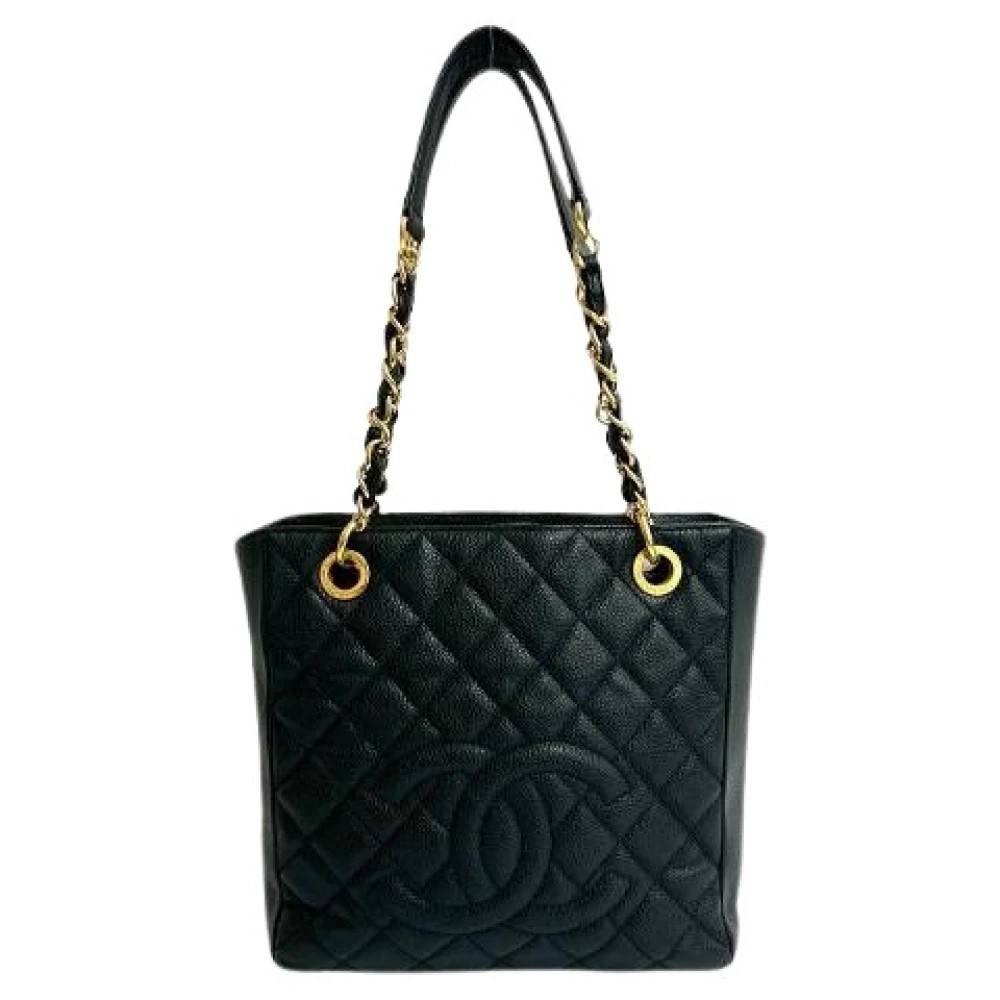 Chanel Vintage Pre-owned Vintage Skuldertaske - Vintage - Dame - Sort - ONE SIZE - Uld