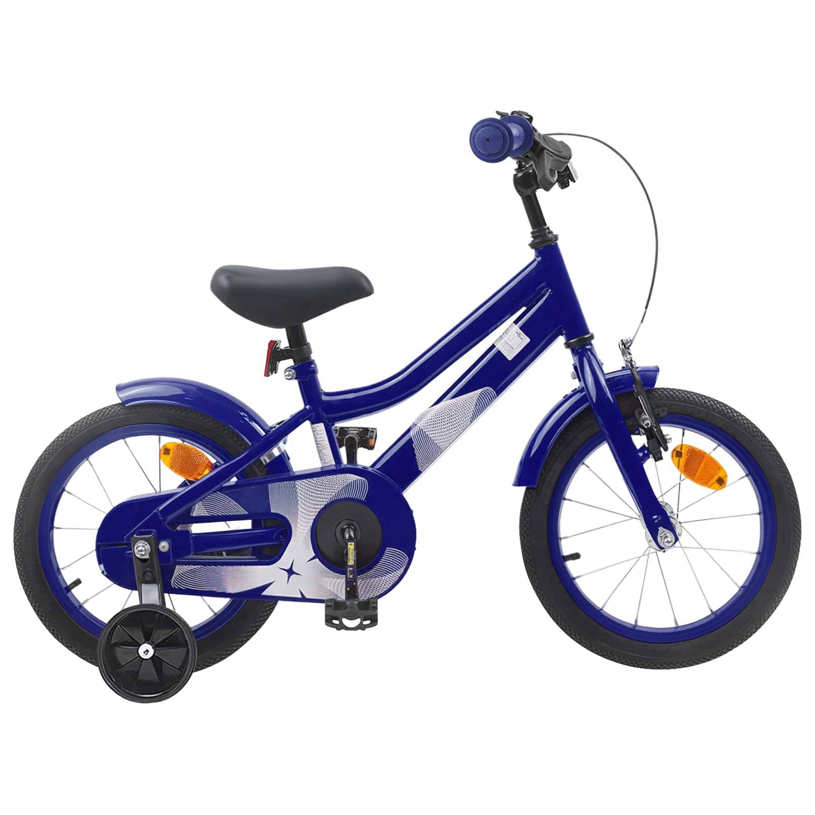 vidaXL Barncykel 12 Tum för 2-4 åringar Mörkblå