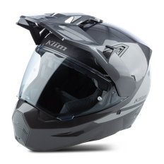 Klim X1 Alpha Adventurehjälm Glansig Metallic Asfalt-Monument M