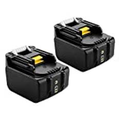 2 x 14,4 V 5,0 Ah BL1450 batteri för Makita BL1430 BL1415 BL1420 BL1450B BL1440 BL1430B BL1415N Li-ion 5000mAh