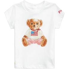 Polo Ralph Lauren Bear Cotton Jersey Tee Stl. 18 mdr / 80 cm fepojkar - Blusar Från Magasin - Hvid (18 mdr / 80 cm)