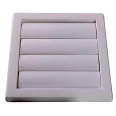 Lamelventil grå 150 x 150 mm til ventilation