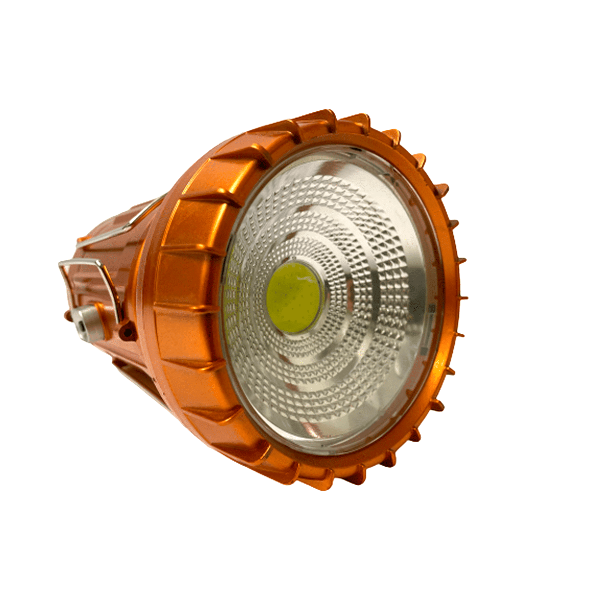 LED Campinglampa m/batteri - Koppar eller silver - laddas via solceller - Silver
