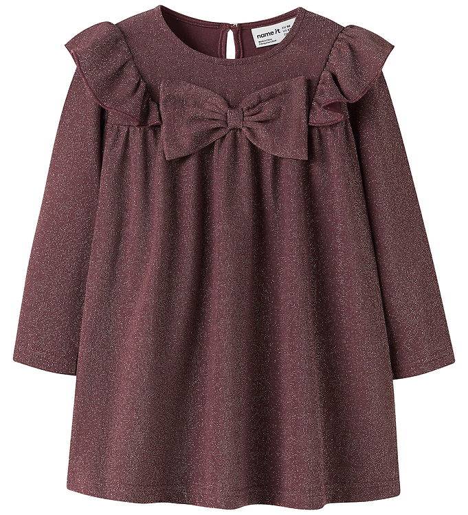 Name It Klänning - NmfRoisin - Catawba Grape - Name It - 6 år (116) - Klänning