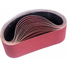 Slibebånd 100 x 610 mm, Blandede slibebånd (3x korn 80/120/150/240/400) til båndslibere (15 stykker) -X72-