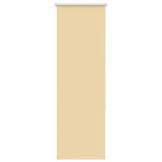vidaXL Rullgardin mörkläggningsbar beige 50x150 cm tyg bredd 45,7 cm