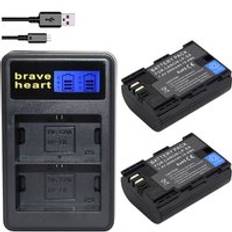 7.4v 2650 mah bateria lp -e6 lp-e6n lp e6 e6n kamerabatteri för canon lp -e6 eos 5ds 5d mark ii mark iii 6d 7d 60d 60da 70d 80d