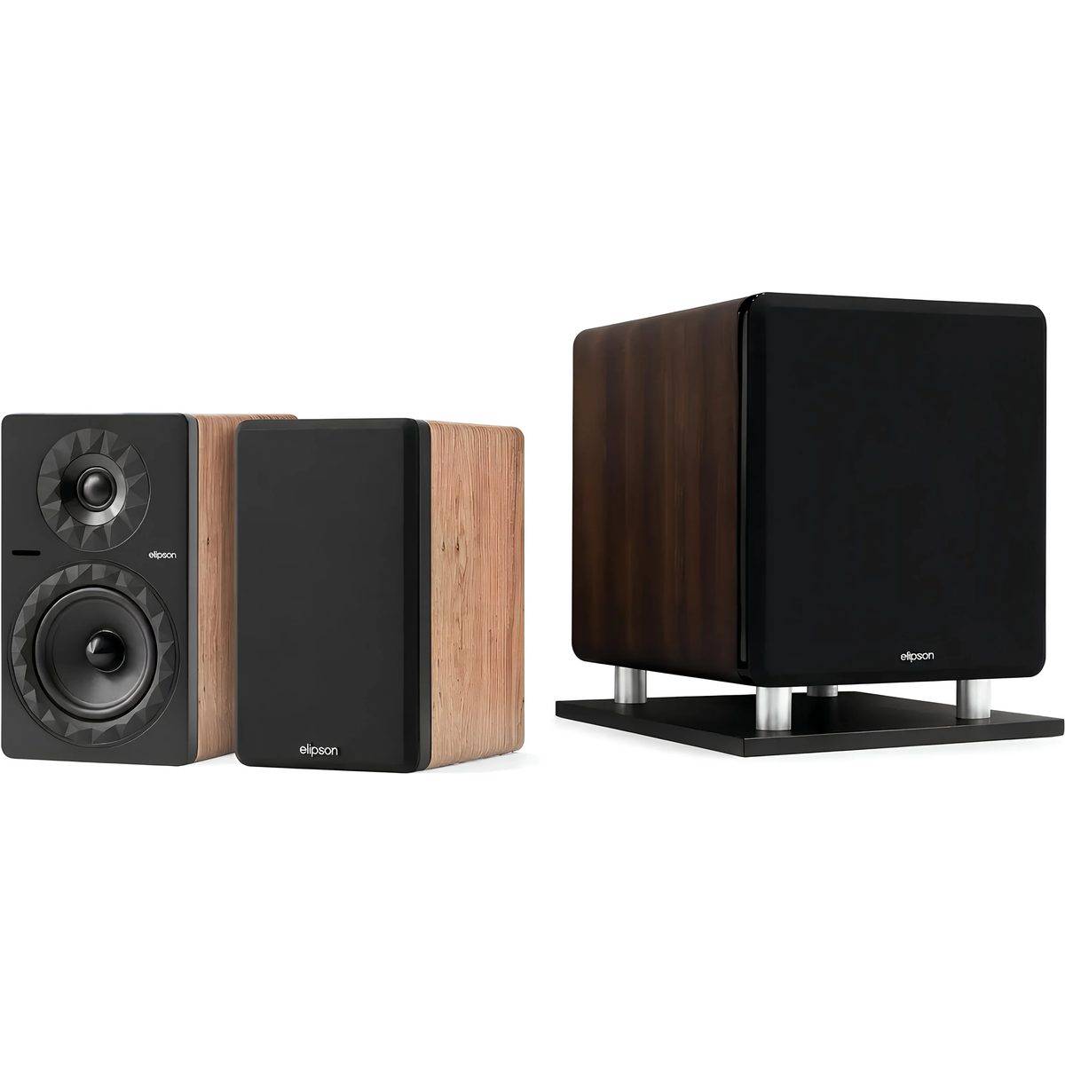 Elipson Prestige Facet II 6B aktiv BT valnød + Prestige Facet Sub8 valnød