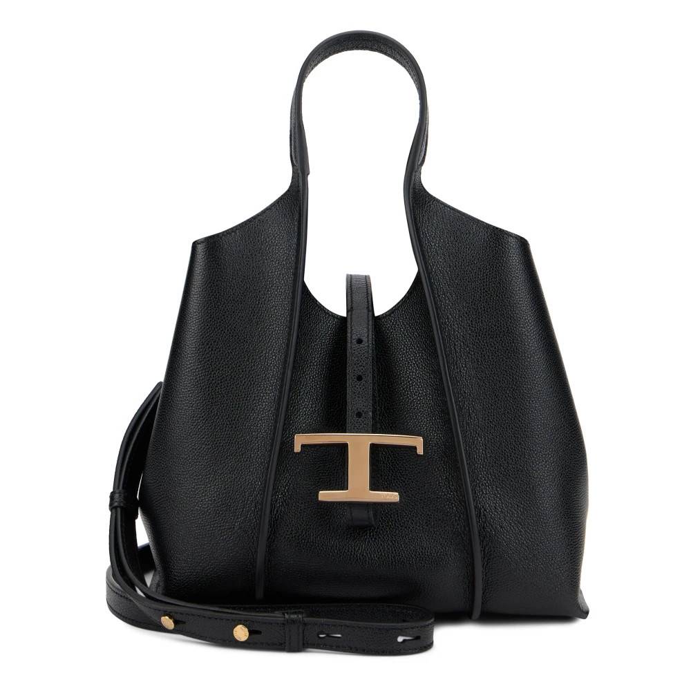 Tod's T Timeless Mini Læder Tote - Tasker - Dame - Sort - ONE SIZE - Læder