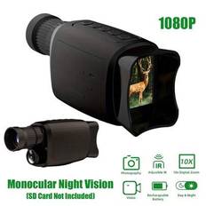 Digital Night Vision Monocular För Utomhus Jakt Camping Och Wildlife Observation HD Foto & Video Säkerhetskamera Bärbar handhållen Digital Glasögon Im - Svart (En-Storlek)