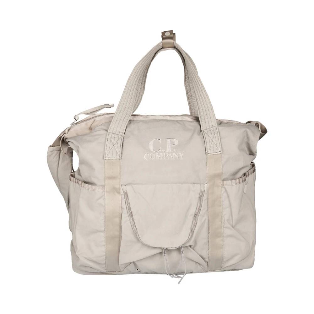 C.P. Company Twill Tote Bag - Tasker - Herre - Grå - ONE SIZE -