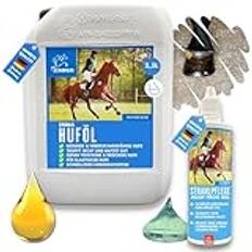 Hoof Oil Horse behållare – hovbalsam hästar + Jet Care häst I Hoof Care Hooves & Jet I Dry Hooves I hoof resistenta häst I hoof salva I hoof oil – skydd mot draghäst, hovtillväxt 2,5 l