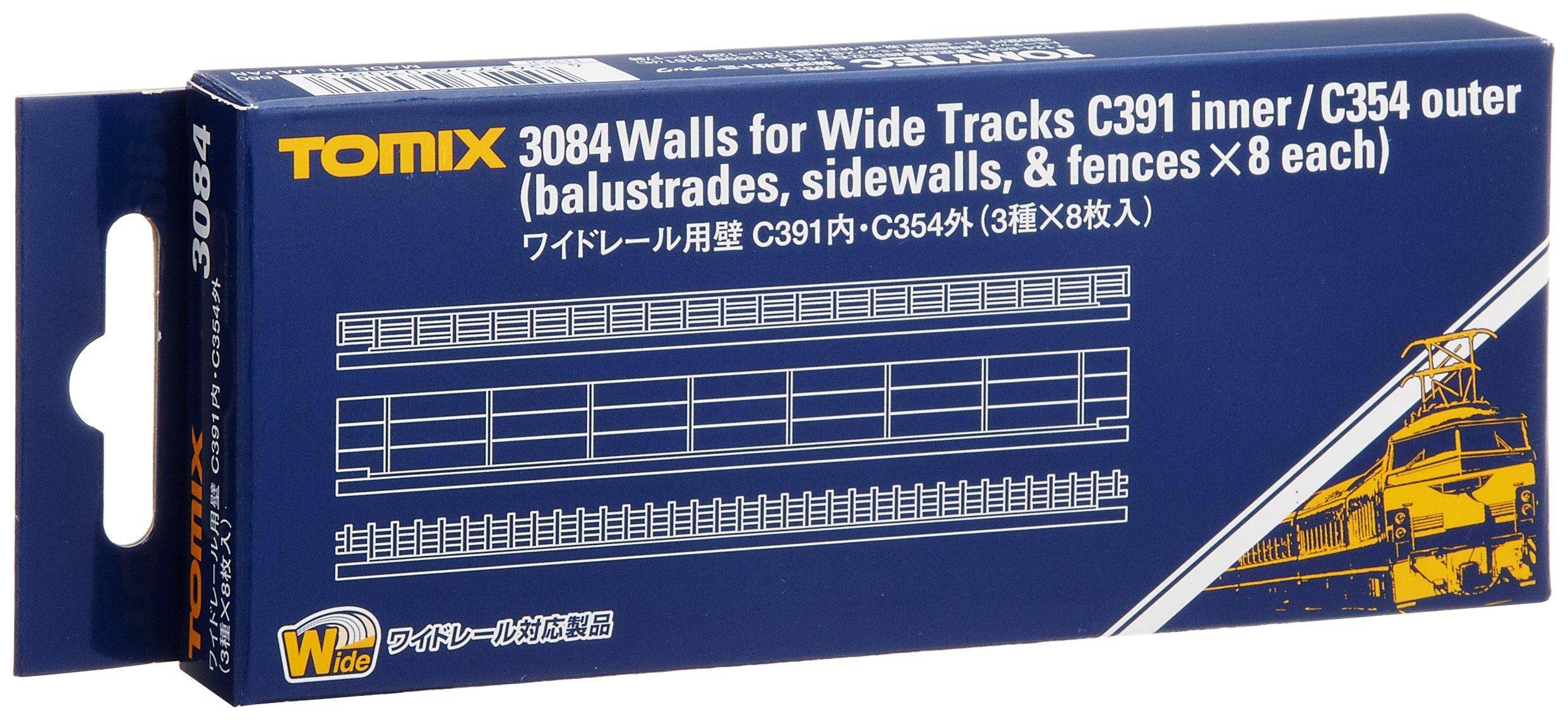 TOMIX N gauge wide rail for wall C391 inside C354 outside 3 types x 8 pieces 3084 Railway model supplies