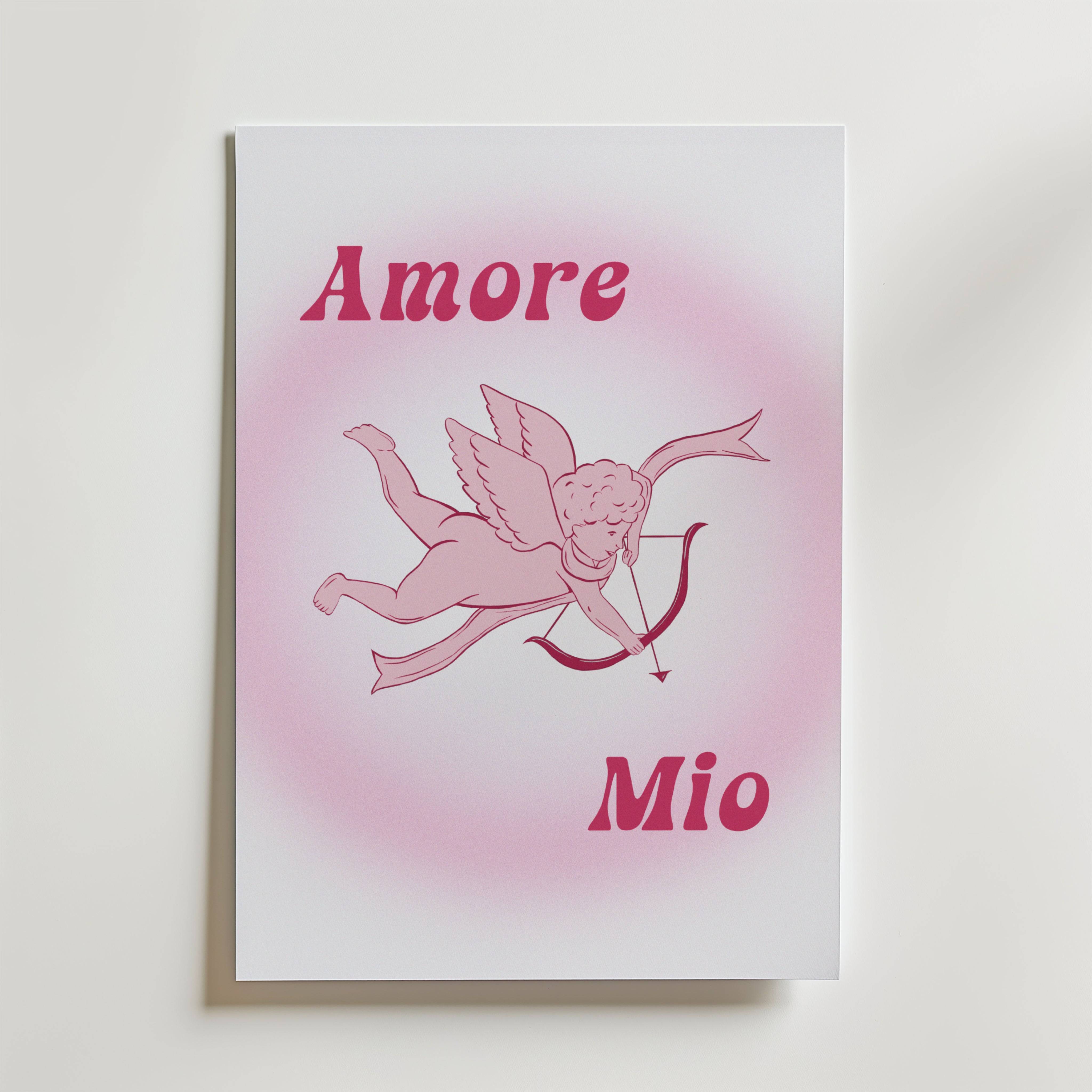 Amore Mio Cupid Poster - Fine Art Poster 21x30 cm