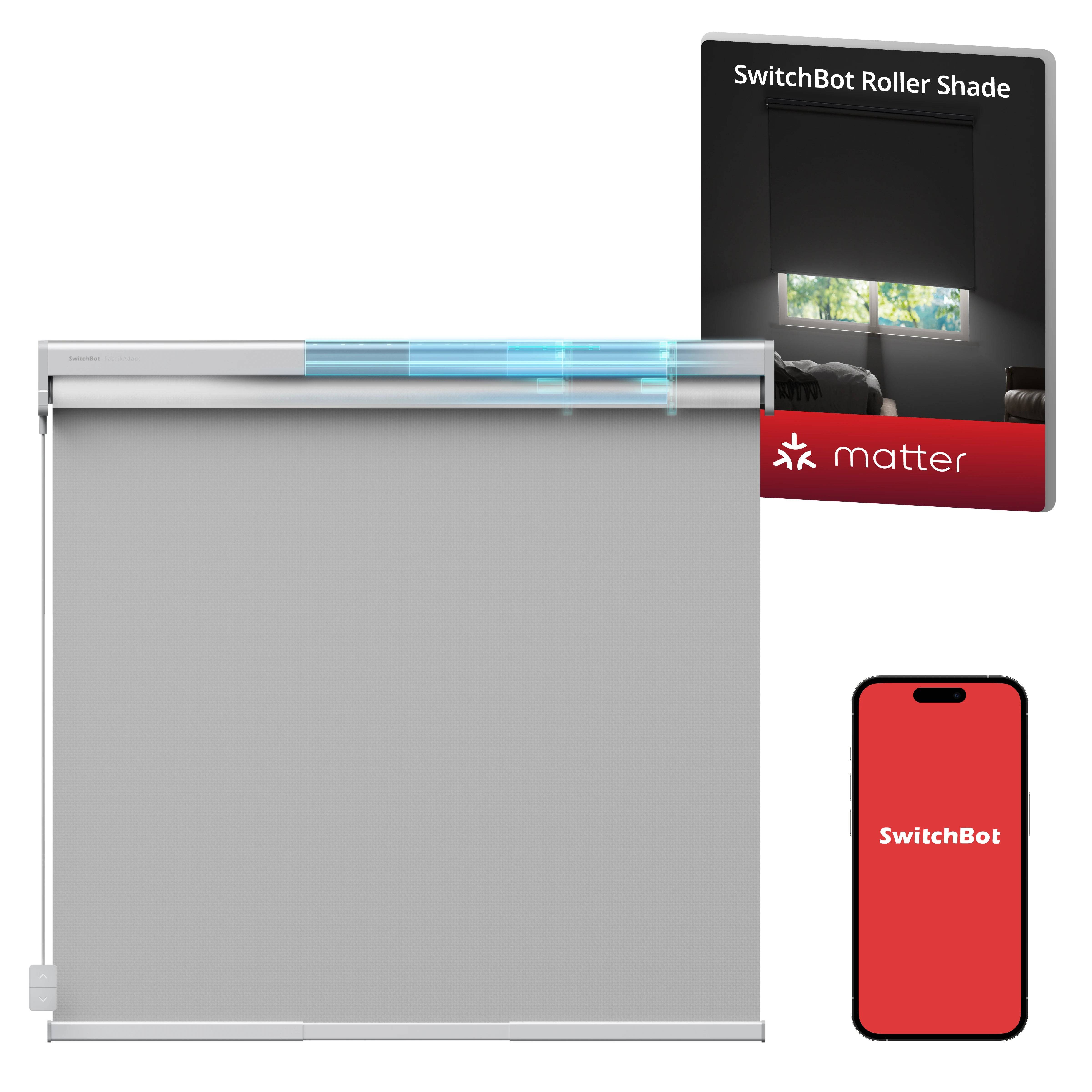 SwitchBot Roller Shade - Roller Shade (M: 80cm - 110cm) / White / 1-Pack