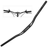 WAKE Cykelstyre 31,8 mm, aluminiumlegering, MTB-styre riser-bar för mountainbike, 780 mm, svart